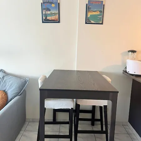 Agreable Climatise Devant La Avec Parking Antibes